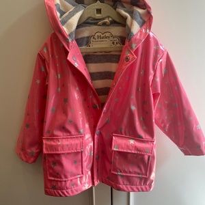 Girls Hatley hooded raincoat